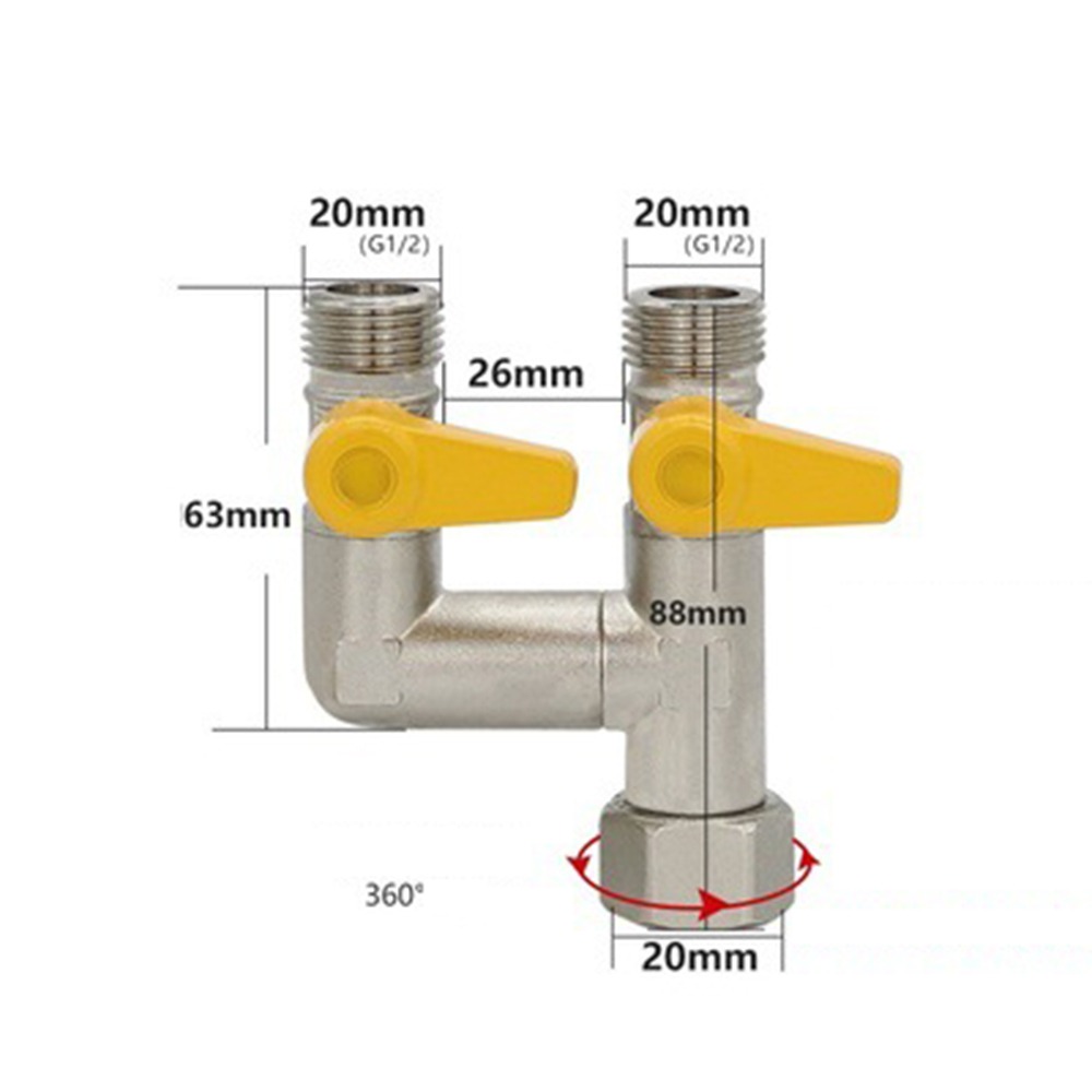 2/3 Switch Brass Diverter Valv - Spoke Nipple Brass ulasan dan harga